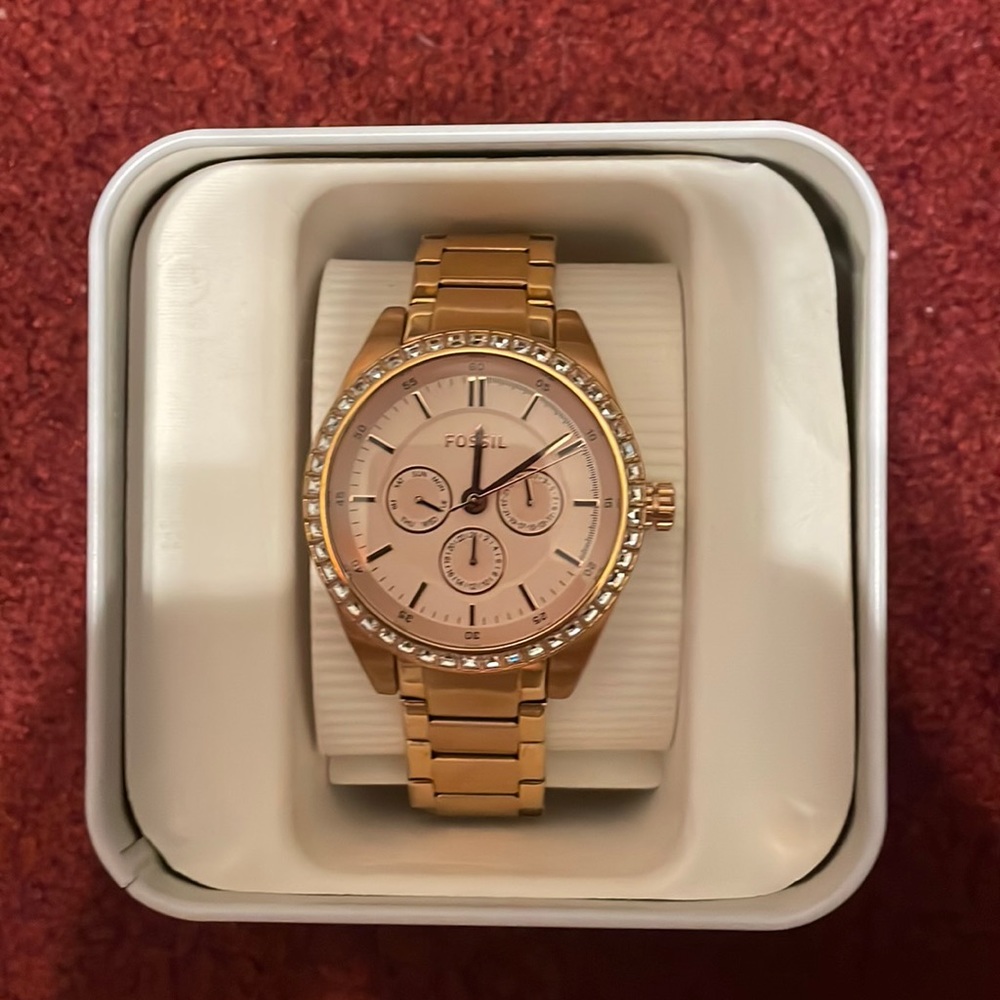 Fossil watch Womens rose gold